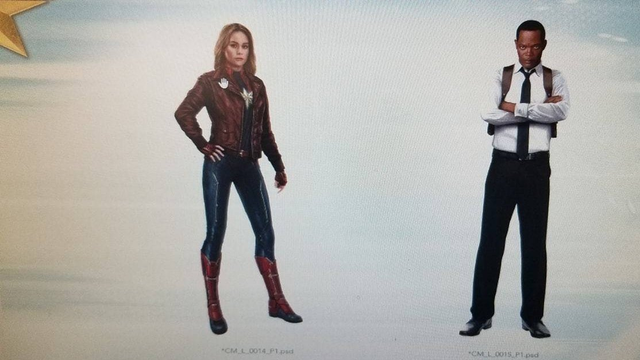 
Captain Marvel và Nick Fury thời còn chưa chột mắt
