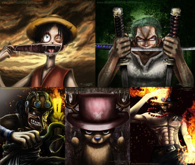 Giật mình với các nhân vật One Piece và Dragon Ball được vẽ theo phong cách kinh dị - Ảnh 9.
