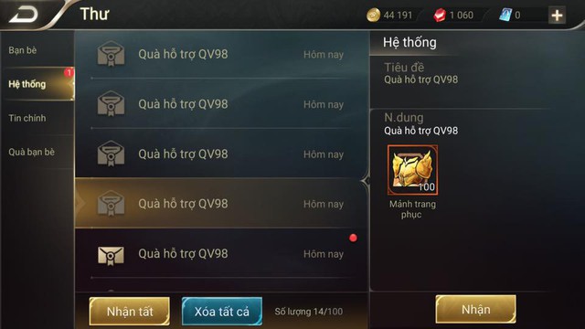 Game thủ Quyền Vương 98 đã nhận được vật phẩm hỗ trợ từ Garena - Ảnh 5.