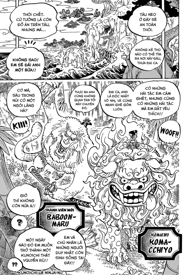One Piece 911: Sự xuất hiện của Tengu và truyện cổ tích Momotarou cậu bé quả đào - Ảnh 6.