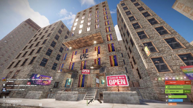 Không thể ra thăm cửa hàng của Dũng CT, các game thủ miền Nam rủ nhau xây cả thành phố chứa TTG Shop ngay trong Rust - Ảnh 2.