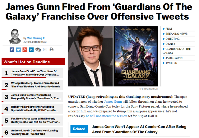 Đạo diễn Guardians of the Galaxy bị sa thải khỏi MCU vì những bài đăng ấu dâm trên Twitter từ 10 năm trước - Ảnh 1.