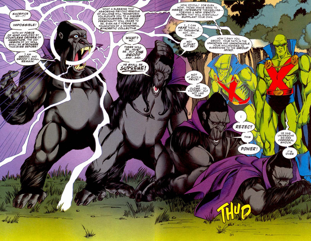 
Martian Manhunter đã đánh bại Gorilla Grodd (Martian Manhunter (1998) Annual 2
