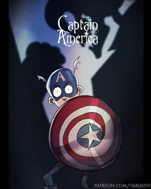 Các siêu anh hùng DC và Marvel được vẽ theo phong cách kì dị của Tim Burton thì sẽ như thế nào? - Ảnh 2.