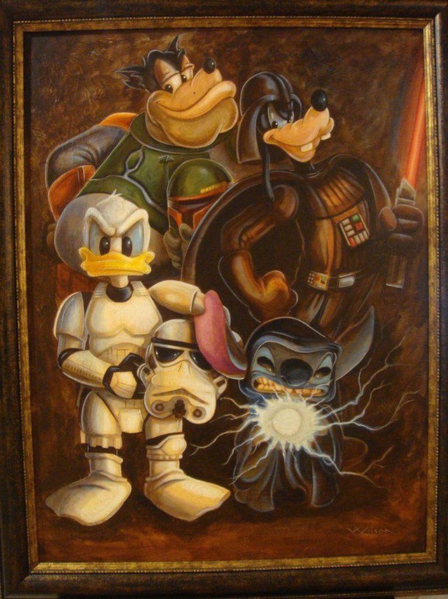 Khi các nhân vật của nhà Chuột rủ nhau tới vũ trụ Star Wars náo loạn - Ảnh 12.