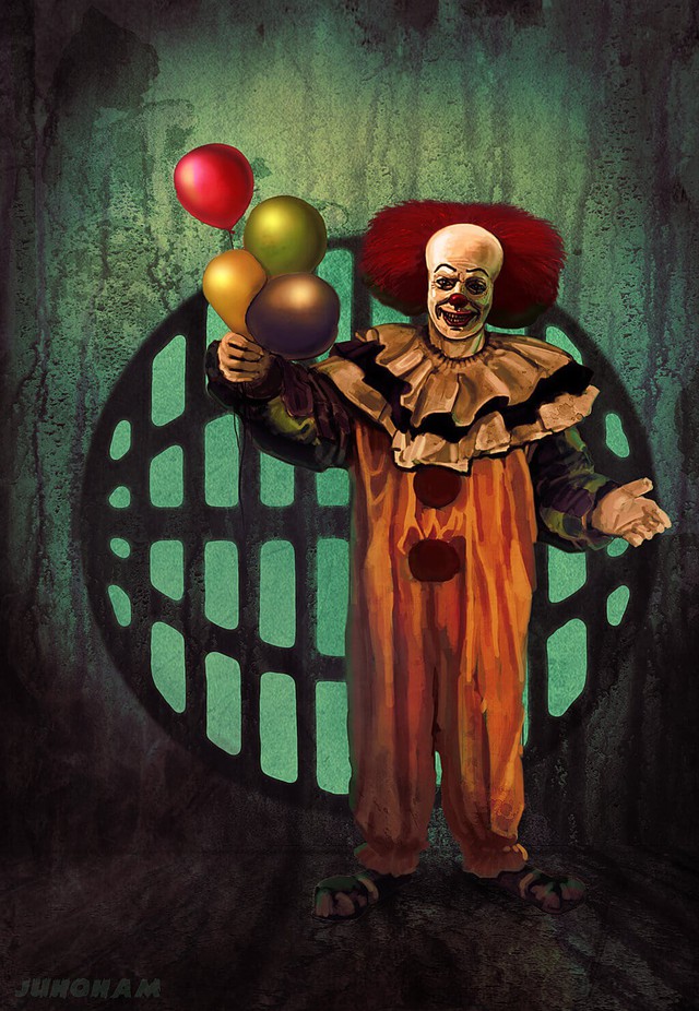 Gã hề Pennywise ma quái của IT trong bộ ảnh fanart đáng sợ không kém phiên bản điện ảnh - Ảnh 3.