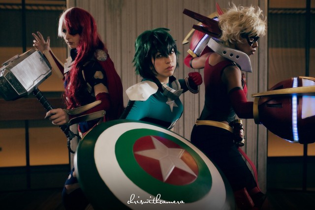 Chiêm ngưỡng bộ ảnh gợi cảm khi các nữ Cosplayer xinh đẹp hóa thân thành siêu anh hùng Avengers phong cách My Hero Academia - Ảnh 8.