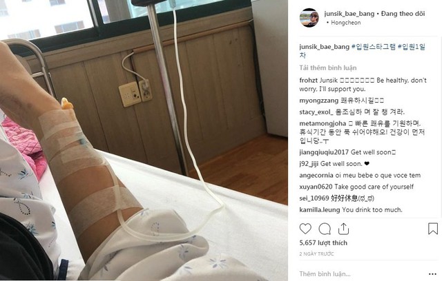 SKT Bang khiến fan hâm mộ cạn lời vì bị bệnh cấp cứu mà vẫn tranh thủ trốn viện ngồi net - Ảnh 1.