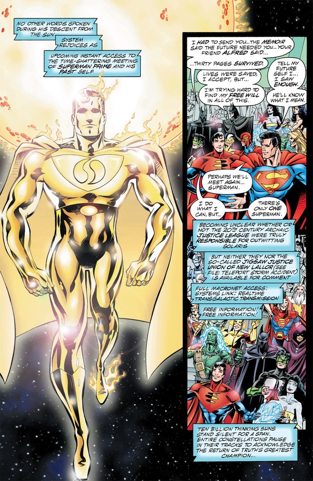 Comics Trivia: Khám đập sức khỏe của Superman Prime One Million, phiên bạn dạng vượt trội nhất của Siêu Nhân từ xưa đến giờ - Hình ảnh 2.