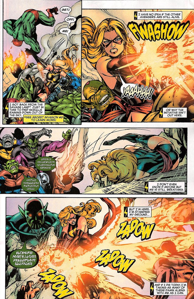 Comics Trivia: Bà già thân thiện Skrull đã từng đấm bay chị đại Captain Marvel trong truyện tranh - Ảnh 1.