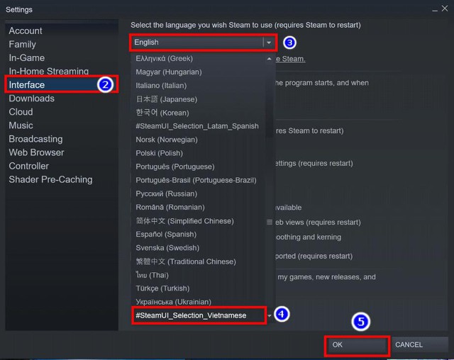 Hướng dẫn từ A đến Z chuyển đổi giao diện Steam từ Tiếng Anh sang Tiếng Việt - Ảnh 5.