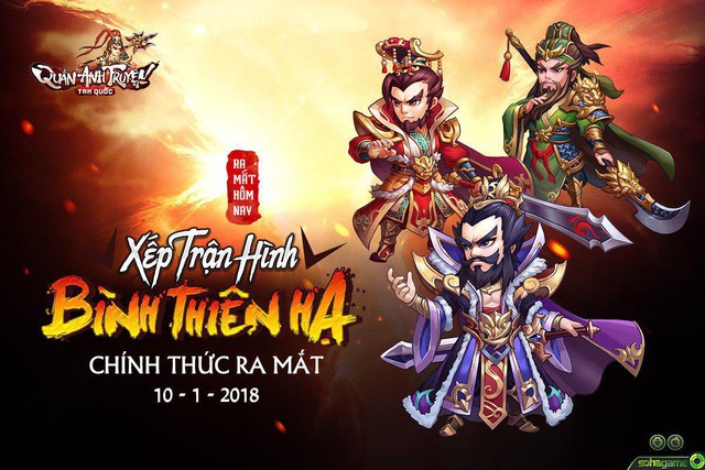 Tam Quốc Quần Anh Truyện là game chiến thuật ra mắt đầu tiên 2018 được game thủ đánh giá cao