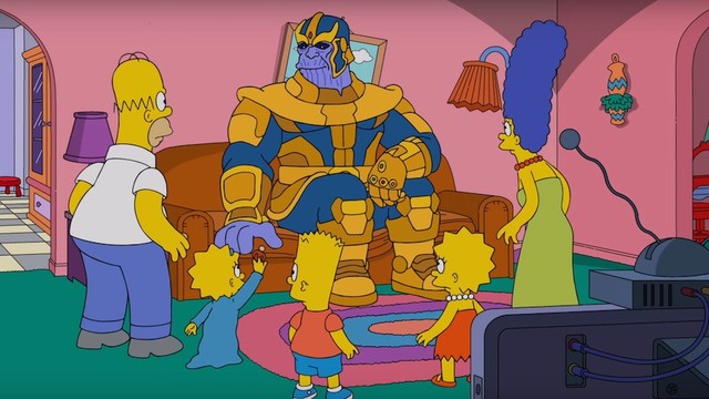 Không chỉ làm bay màu một nửa vũ trụ, Thanos còn khiến gia đình siêu lầy Simpson tan biến - Ảnh 1.