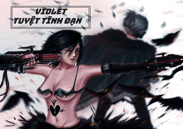 Liên Quân Mobile: Violet Tuyệt Tình Đạn bứt phá mạnh mẽ ở cuộc thi thiết kế skin - Ảnh 2.