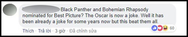 Hậu đề cử Oscar 2019: Dân mạng rần rần chửi bới Viện Hàn lâm vì đề cử Black Panther là Phim Xuất sắc - Ảnh 11.
