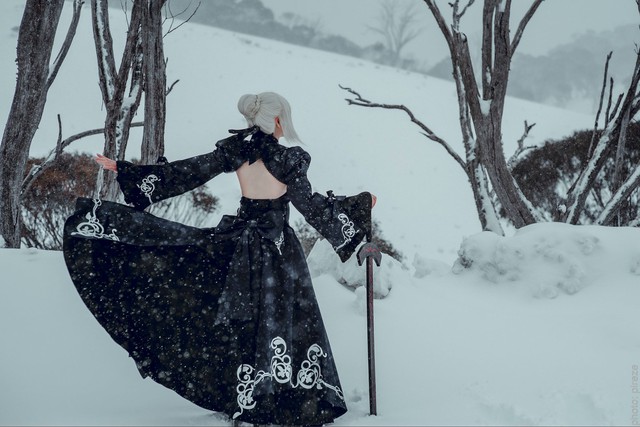 Cosplay nàng Saber và Jeanne dArc song kiếm hợp bích trên nền tuyết trắng trong Fate/Grand Order - Ảnh 5.