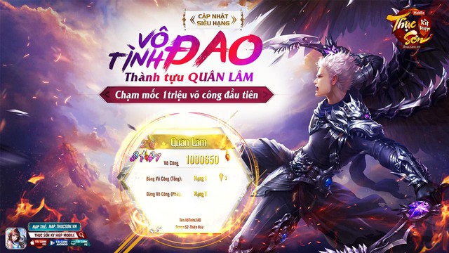 Thục Sơn Kỳ Hiệp Mobile đã có game thủ đạt 1 triệu võ công, trở thành Quân Lâm Thiên Hạ - Ảnh 2.