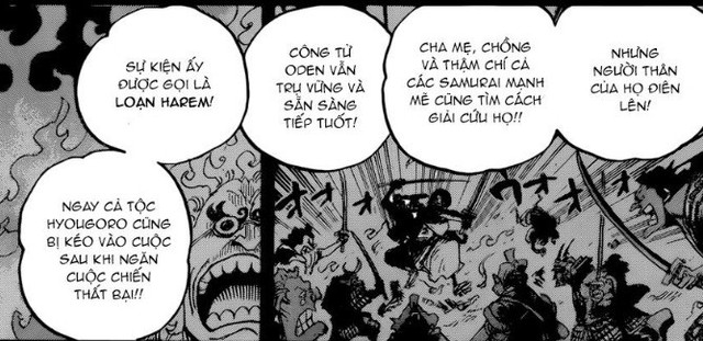 One Piece 960: Kouzuki Oden lộ quá khứ bất hảo, tuổi trẻ đi bắt cóc cả phụ nữ có chồng gây ra loạn harem - Ảnh 3.