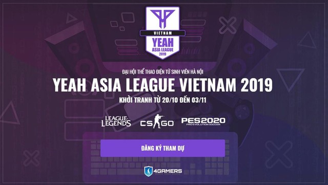 Giải đấu 150 triệu VNĐ dành riêng cho sinh viên các trường ĐH YEAH Asia League Vietnam 2019 - CS:GO - Ảnh 1.