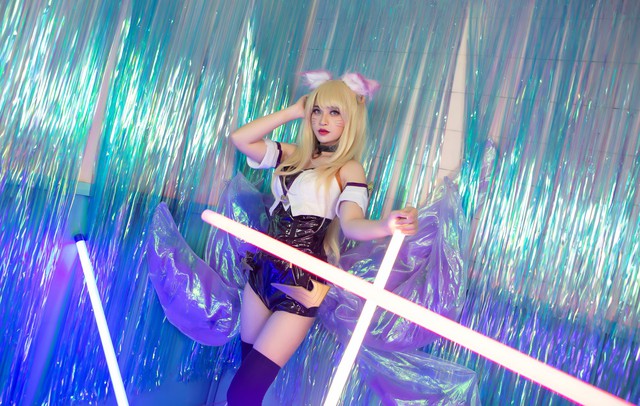 Chiêm ngưỡng bộ ảnh cosplay K/DA Ahri hút hồn của streamer Thảo Ngân - Ảnh 5.