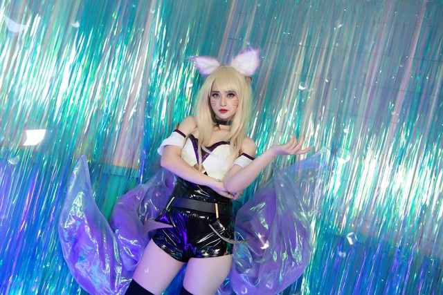 Chiêm ngưỡng bộ ảnh cosplay K/DA Ahri hút hồn của streamer Thảo Ngân - Ảnh 7.