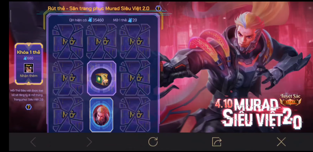 Liên Quân Mobile: Chi 1,1 triệu đồng cho Murad Siêu Việt 2.0, game thủ nhận thêm 4 skin và 1 tướng - Ảnh 1.