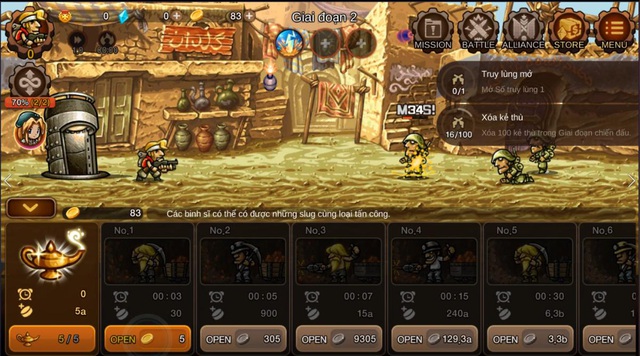 Trải nghiệm Metal Slug Infinity - Game Idle RPG siêu lầy lội - Ảnh 1.