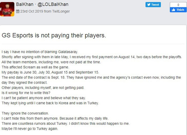 LMHT: Không chỉ ở VCS, hàng loạt player tại Thổ Nhĩ Kỳ đồng loạt tố tổ chức nợ lương vài tháng trời - Ảnh 2.