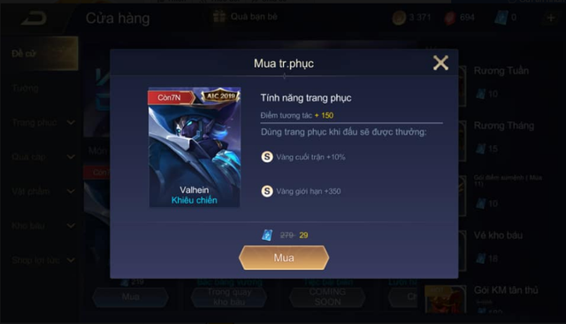 Liên Quân Mobile: Game thủ lọc lõi có thể sắm Valhein Khiêu Chiến AIC chỉ với 1 Quân Huy - Ảnh 3.