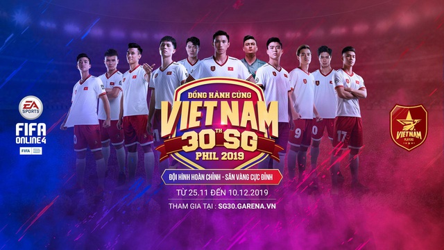 Lần đầu tiên FIFA Online 4 chơi lớn tặng miễn phí cầu thủ Việt Nam cho tất cả game thủ đồng hành cùng đội tuyển Việt Nam tại SEA Games 30 - Ảnh 1.