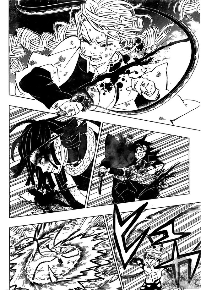 Kimetsu no Yaiba chương 185: Nezuko đi cứu anh trai, Nham Trụ và Phong Trụ xuất hiện và chiến đấu với Muzan - Ảnh 5.