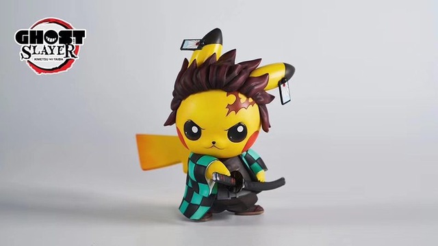 Ngắm búp bê Pikachu phiên bản Kimetsu no Yaiba siêu dễ thương khiến các fan phát sốt - Ảnh 10.