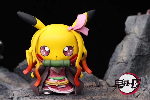 Ngắm búp bê Pikachu phiên bản Kimetsu no Yaiba siêu dễ thương khiến các fan phát sốt - Ảnh 4.