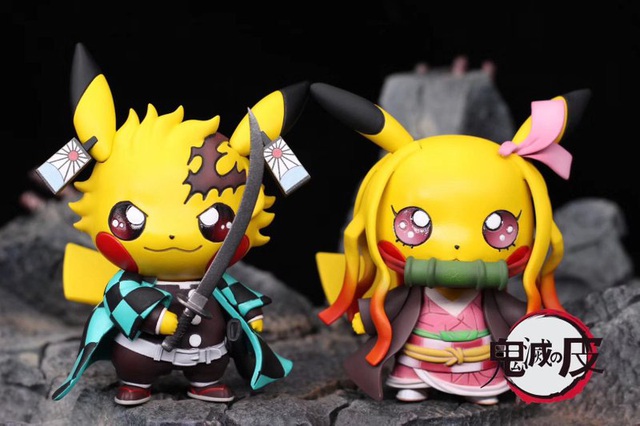 Ngắm búp bê Pikachu phiên bản Kimetsu no Yaiba siêu dễ thương khiến các fan phát sốt - Ảnh 3.