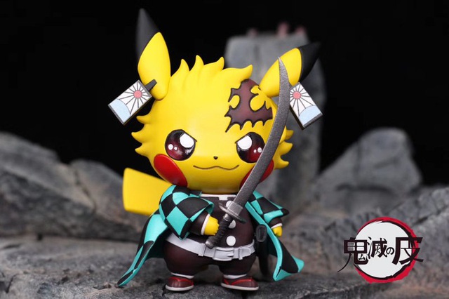 Ngắm búp bê Pikachu phiên bản Kimetsu no Yaiba siêu dễ thương khiến các fan phát sốt - Ảnh 5.