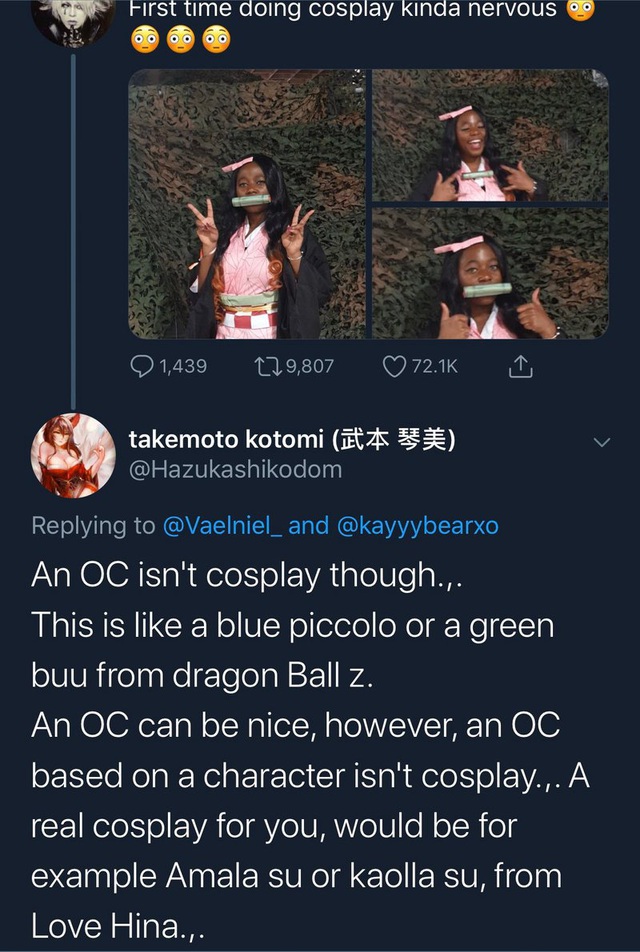 Kimetsu no Yaiba: Phiên bản cosplay Nezuko da màu gây tranh cãi dữ dội trên mạng xã hội - Ảnh 4.