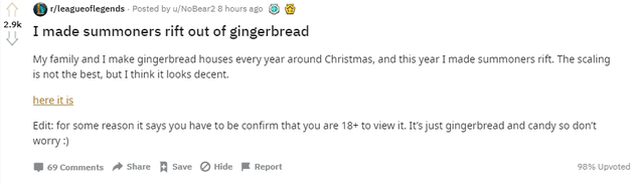 Quá đam mê, một game thủ tự mình làm bản đồ LMHT bằng bánh gừng dù đang trong kỳ nghỉ Giáng Sinh - Ảnh 2.