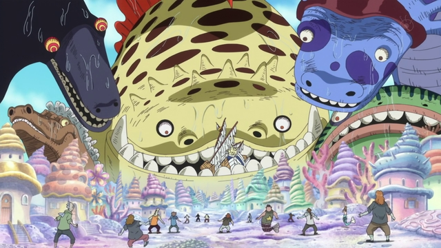 Top 5 sinh vật siêu to, siêu khổng lồ trong One Piece, có con cao đến hàng nghìn mét - Ảnh 3.