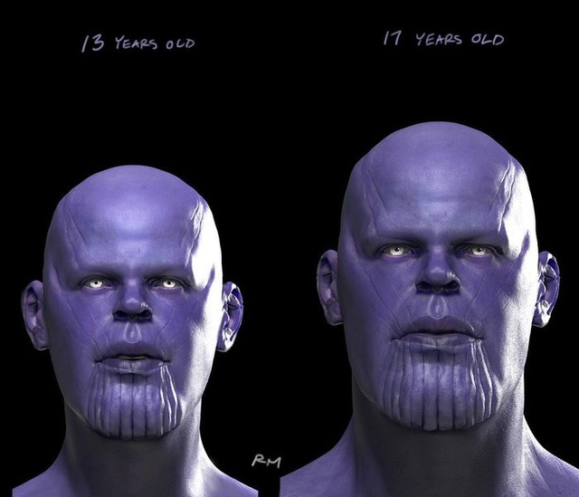 Hé lộ tạo hình thời thanh xuân của Thanos: Trẻ, khỏe, đẹp nhưng vẫn lạnh lùng đầy băng giá - Ảnh 3.