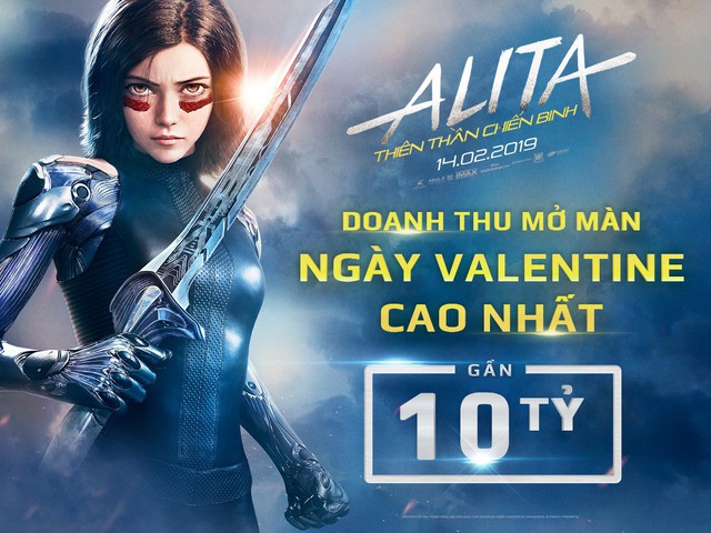 Alita: Battle Angel mở màn hoành tráng với doanh thu gần 10 tỷ đồng trong ngày lễ Tình nhân tại Việt Nam - Ảnh 1.