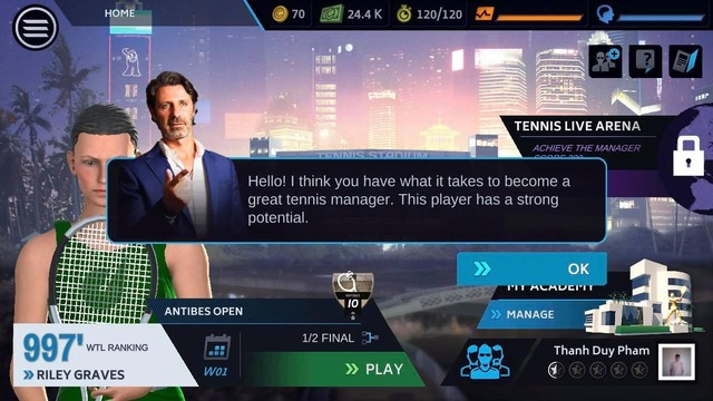 Tennis Manager – Luồng gió mới của thể loại game quản lý thể thao - Ảnh 2.