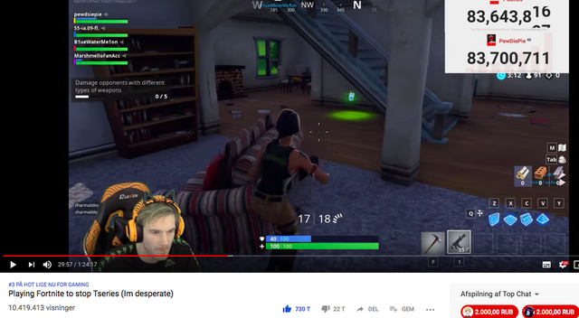 Quyết tâm lầy lội tới phút cuối, Pewdiepie chọn stream Minecraft để cản bước T-Series và hiệu quả không ngờ - Ảnh 2.