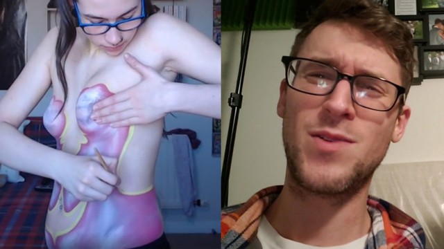 Thấy các nữ streamer làm được, nam thanh niên hỏi Twitch luật để body painting họa mi của mình - Ảnh 2.