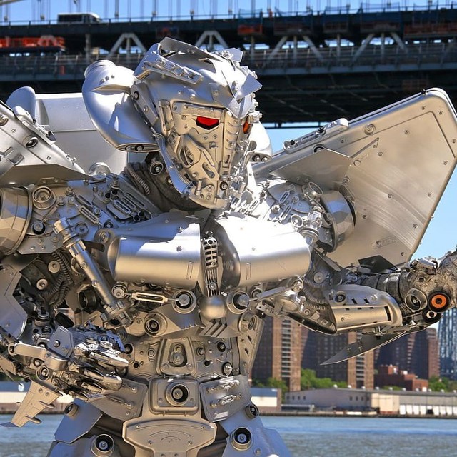 Mãn nhãn với bộ sưu tập robot Transformers được chế biến từ phế liệu cũ - Ảnh 19.