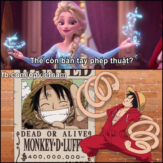 Vui là chính: Khi Luffy Mũ Rơm trong One Piece và những nàng công chúa của Disney gặp nhau đầu xuân - Ảnh 3.