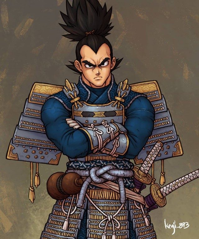 Loạt tranh siêu phẩm khi các nhân vật Dragon Ball vào vai lãnh chúa Samurai - Ảnh 10.