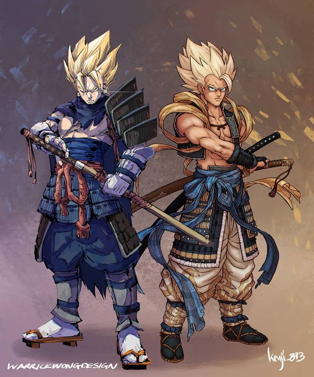 Loạt tranh siêu phẩm khi các nhân vật Dragon Ball vào vai lãnh chúa Samurai - Ảnh 8.