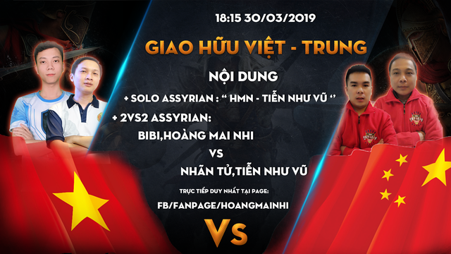 Đại chiến AoE Việt Trung 2019: Hoàng Mai Nhi, BiBi đụng độ Nhãn Tử - Ông Vua đánh 4A của AoE Trung Quốc - Ảnh 1.