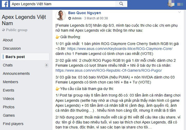 Hội Apex Legends Việt Nam bỗng khai quật được toàn gái xinh chơi game  - Ảnh 1.