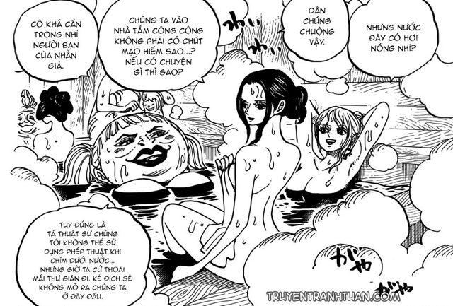 One Piece: Luffy bị giám ngục đánh chảy máu mũi - Nami và Robin lộ hàng chiêu đãi độc giả nhân dịp 8/3 - Ảnh 3.